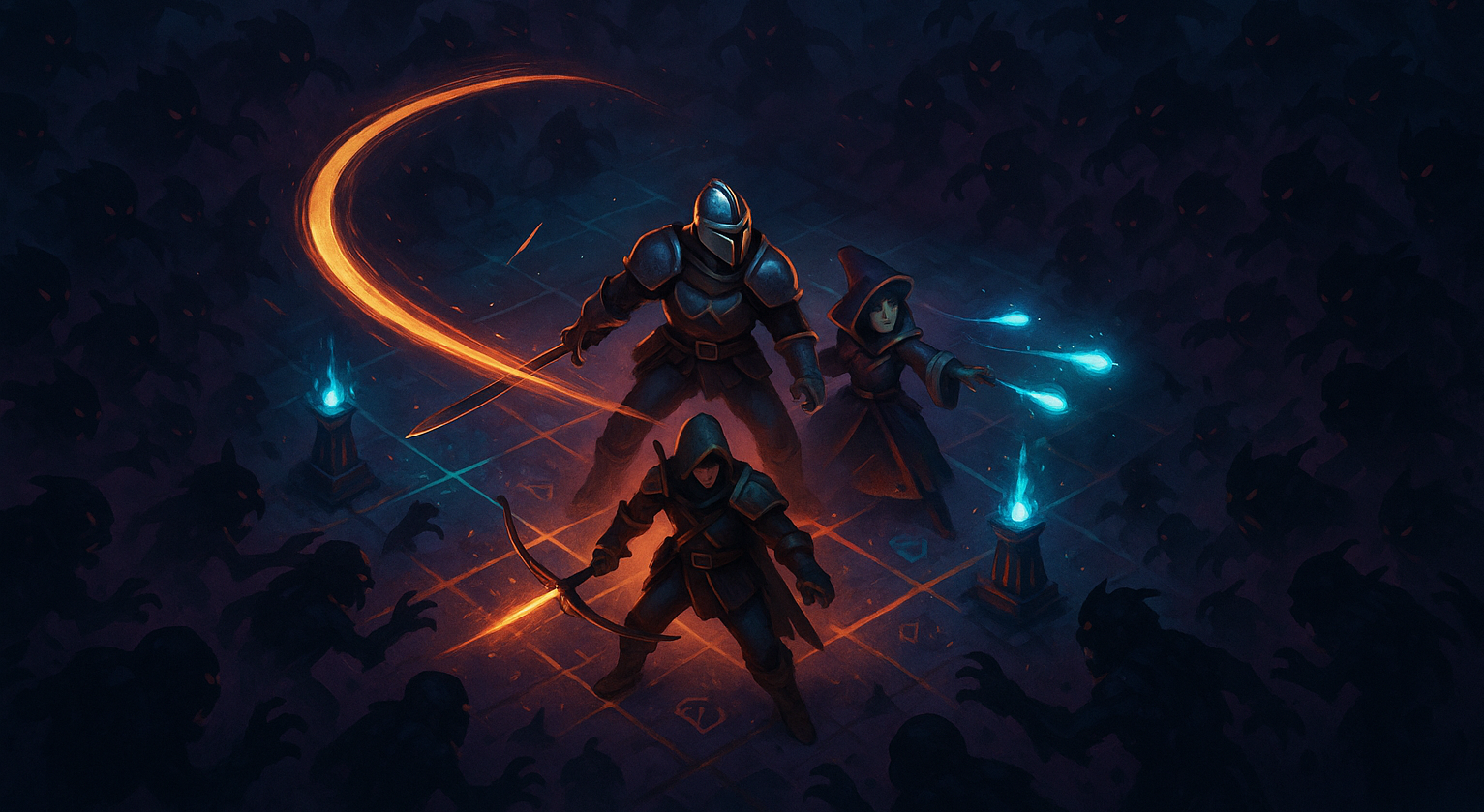 anotherRun concept art showing isometric gameplay