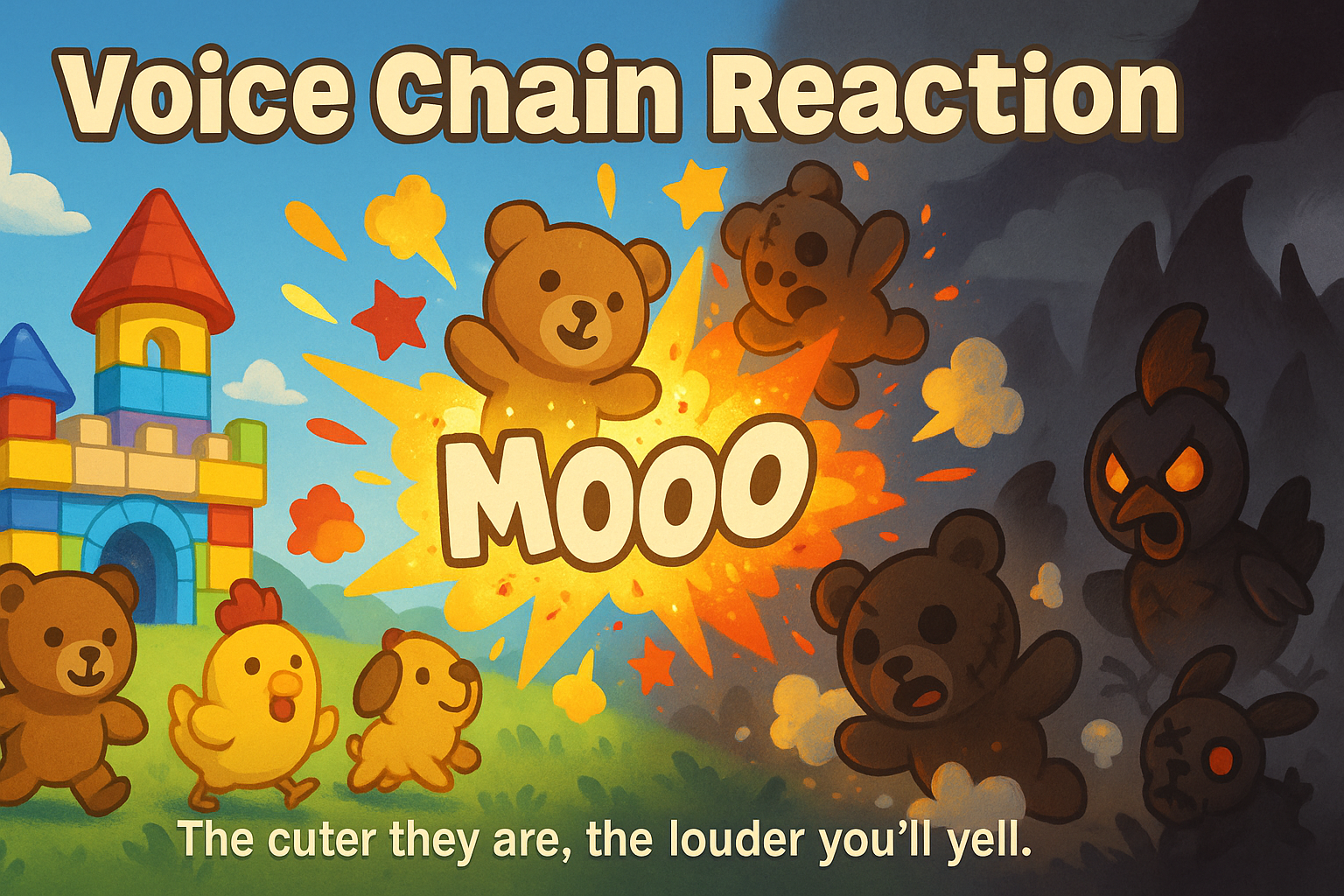 Voice Chain Reaction illustrative banner (AI-generated)
